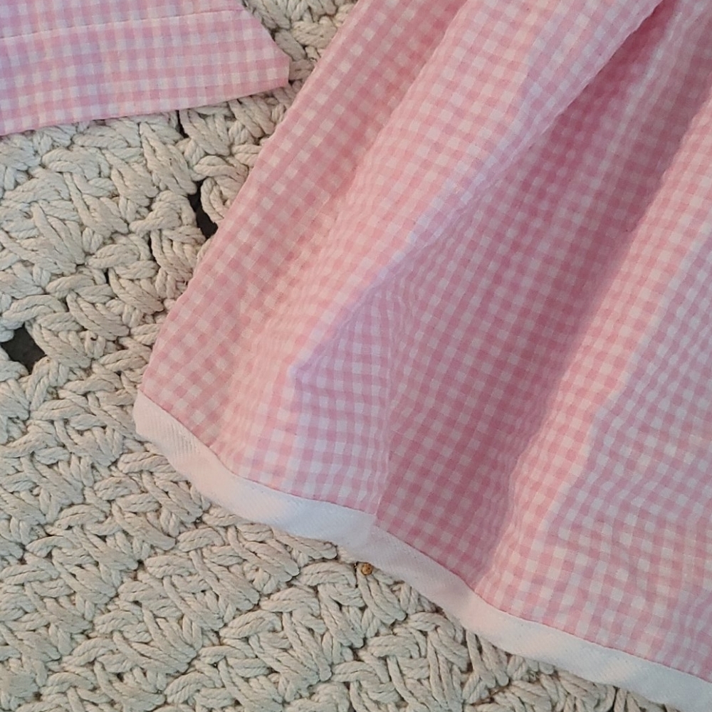 BEAUTIFUL SUMMER 18 MONTHS DRESS / HAT PINK WHITE - Picture 8 of 16